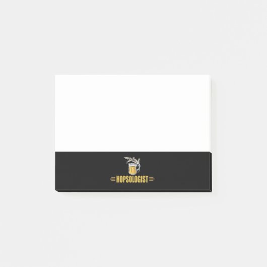 Funny Beer Hopsologin Post-it Klebezettel (Vorderseite)