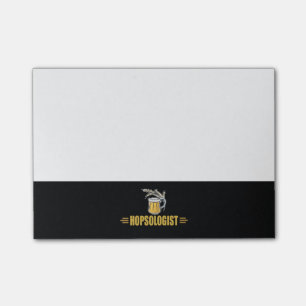Funny Beer Hopsologin Post-it Klebezettel