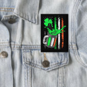 Funny Beer Irish Flag Button (Insitu)