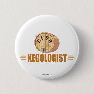 Funny Beer Keg Button