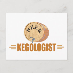 Funny Beer Keg Postkarte