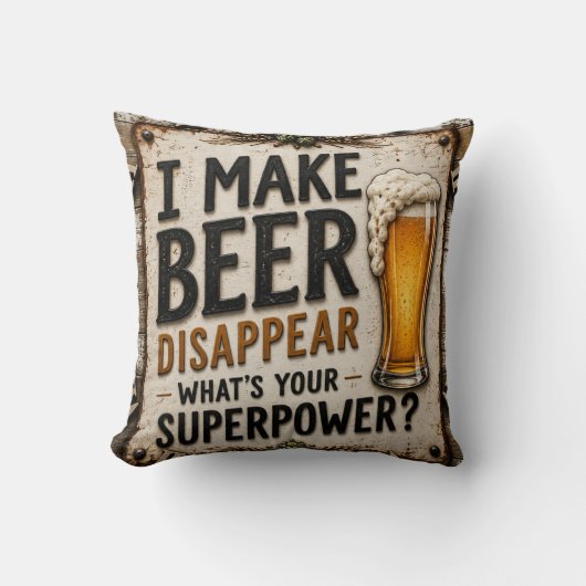 Funny Beer  Kissen (Vorderseite)
