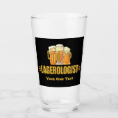 Funny Beer Lagerologe Glas (Vorderseite)
