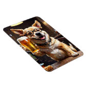Funny Beer Lover Dog Beer Kühlschrankmagnet Magnet (Rechte Seite)
