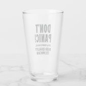 Funny Beer Lover Glas (Rückseite)
