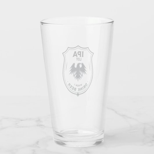 Funny Beer Lover Glas (Rückseite)