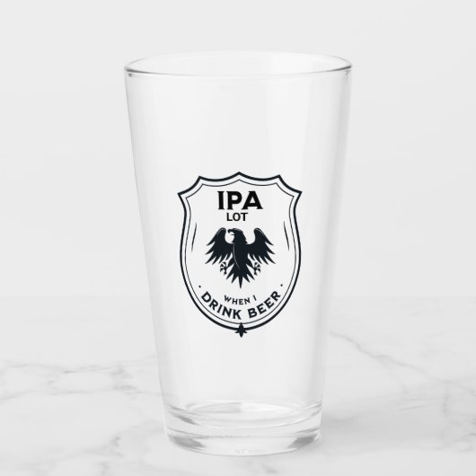 Funny Beer Lover Glas (Vorderseite)