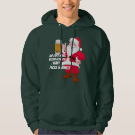 Funny Beer Lover Santa Fake News Hoodie