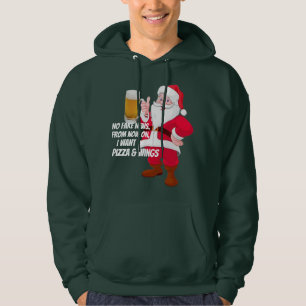 Funny Beer Lover Santa Fake News Hoodie
