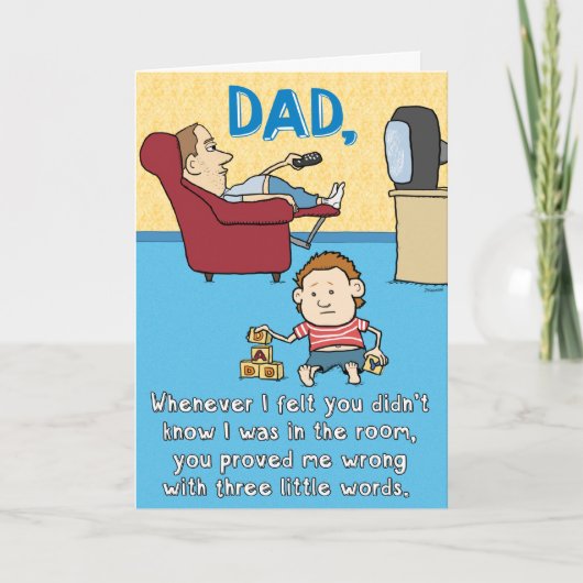 Funny Beer Me Father's Day Card Karte (Vorderseite)