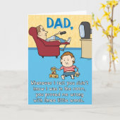 Funny Beer Me Father's Day Card Karte (Gelbe Blume)