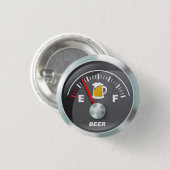 Funny - Beer Meter Fülle der Spur Button (Vorne & Hinten)