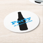 Funny Beer oder Root Beer Runder Pappuntersetzer (Angewinkelt)