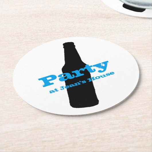 Funny Beer oder Root Beer Runder Pappuntersetzer (Angewinkelt)