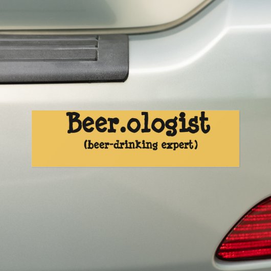 Funny Beer.ologist Autoaufkleber (Auf Auto)