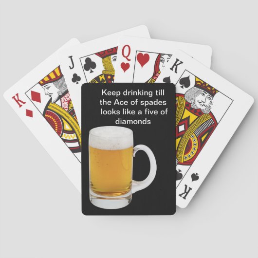 Funny Beer Playing Cards Spielkarten (Rückseite)
