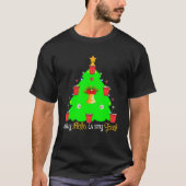 Funny Beer Pong Ugly Weihnachtsbaum trinken Swea T-Shirt (Vorderseite)