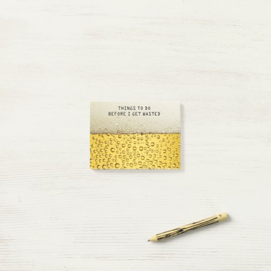 Funny Beer Post-it-Post-it®-Notizen Post-it Klebezettel (Auf Schreibtisch)