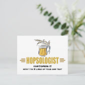 Funny Beer Postkarte (Stehend Vorderseite)