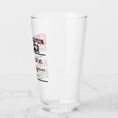Funny Beer Prescription Personalisiert Name Beer Glas (Links)