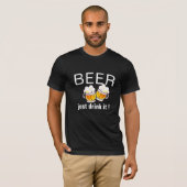 Funny Beer Pub, Funny Beer Slogan T - Shirt Design (Vorne ganz)