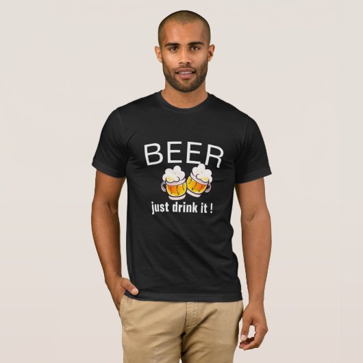 Funny Beer Pub, Funny Beer Slogan T - Shirt Design (Vorne ganz)