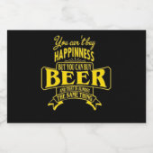 Funny Beer Quote Alkoholflaschenetikett (Einzelnes Label)