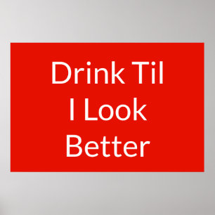 Funny Beer Quote Berühmte Redewendungen Poster