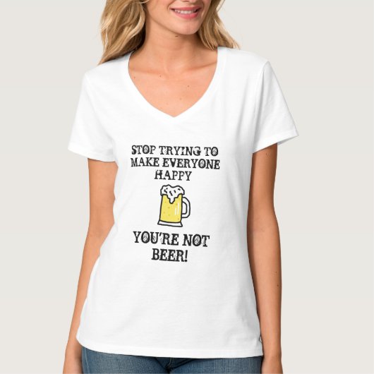 Funny Beer Quotes Alkohol Spaß T-Shirt (Vorderseite)