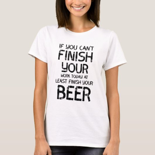 Funny Beer Quotes T-Shirt (Vorderseite)
