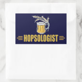 Funny Beer Rechteckiger Aufkleber (Tasche)
