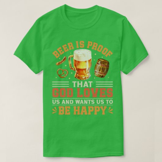 Funny Beer Redewendungen T-Shirt (Design vorne)