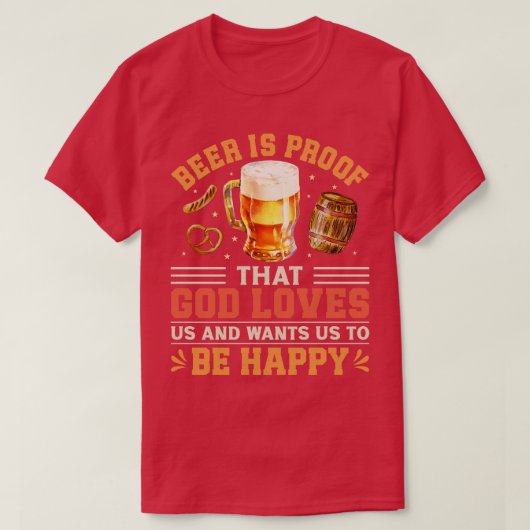 Funny Beer Redewendungen T-Shirt (Design vorne)