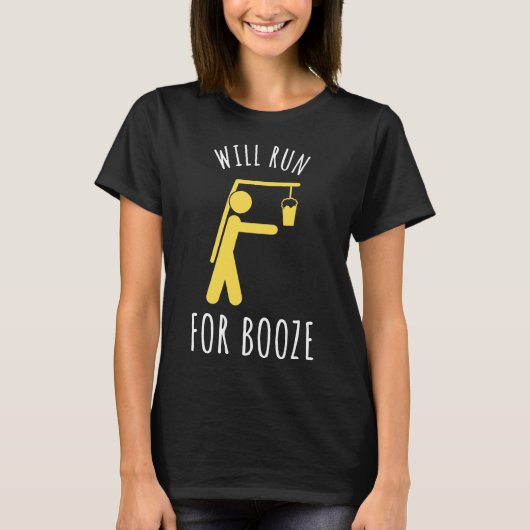 Funny Beer Runner T-Shirt (Vorderseite)