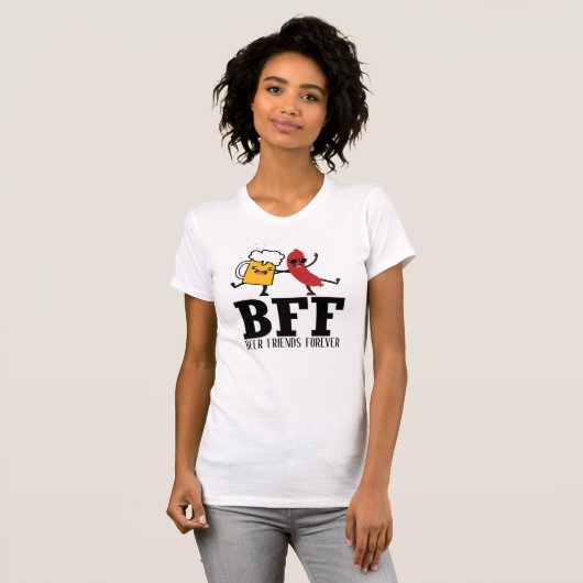 Funny Beer Sausage Beste Freunde für immer T-Shirt (Vorne ganz)
