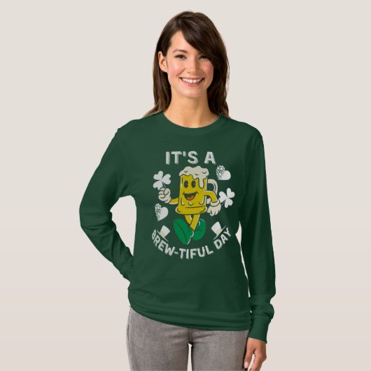 Funny Beer St. Patrick's Day T-Shirt (Vorne ganz)