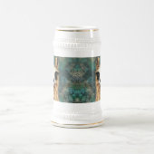 Funny Beer Stein mit Curious Llama Bierglas (Mittel)