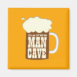 Funny Beer Tasse Man Cave Magnet