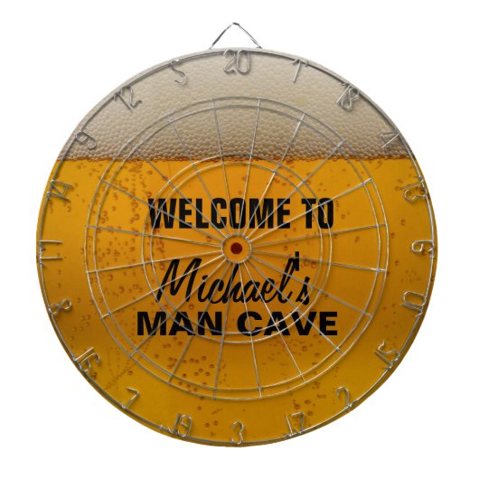 Funny Beer thematisiert "man Grove" Dartboard Dartscheibe (vorne)