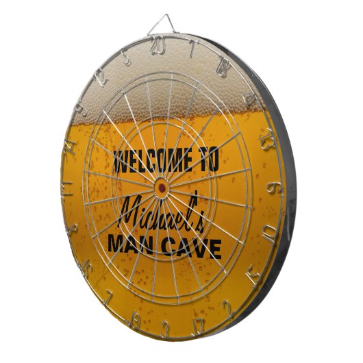 Funny Beer thematisiert "man Grove" Dartboard Dartscheibe (Vorderseite rechts)