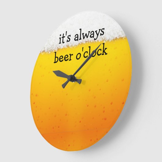 Funny Beer Theme Wall Uhren (Winkel)