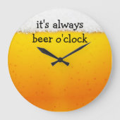 Funny Beer Theme Wall Uhren (Vorderseite)