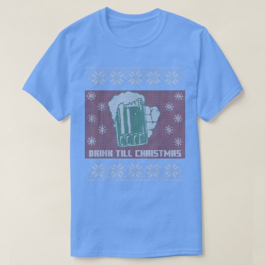 Funny Beer Ugly Christmas Sweaters T-Shirt (Design vorne)