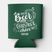 Funny Beer und Weihnachtsmann Name Can Cooler Dosenkühler (Vorderseite)