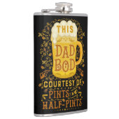 Funny Beer Vater Bod Spaß Vathetag Vintag Flachmann (Rechts)