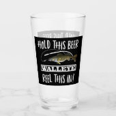 Funny Beer Walleye Fishing Puff Fisherman Fish Glas (Vorderseite)