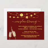 Funny Beer Wedding Postponement Ankündigung Postc Postkarte (Vorne/Hinten)