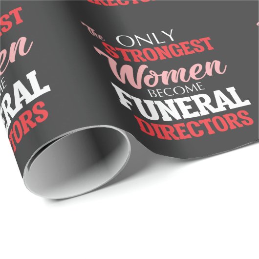 Funny Beerdigung Direktor Frau Mortician Mama Geschenkpapier (Rolleneckpunkt)