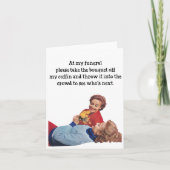 Funny Beerdigung wird älter Geburtstag Grußkarte Dankeskarte (Vorderseite)