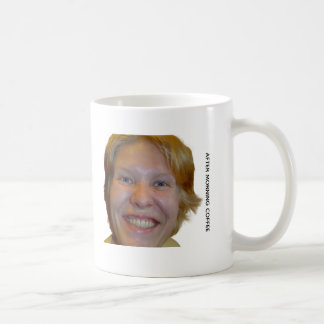 Funny Before and After Morning Coffee Meme Mug Kaffeetasse
